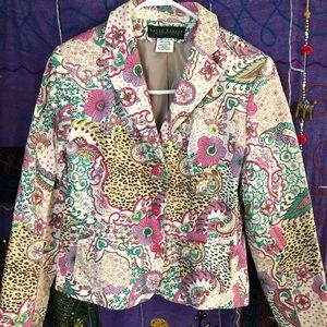 Harve Benard Print Blazer by Benard Holtzman